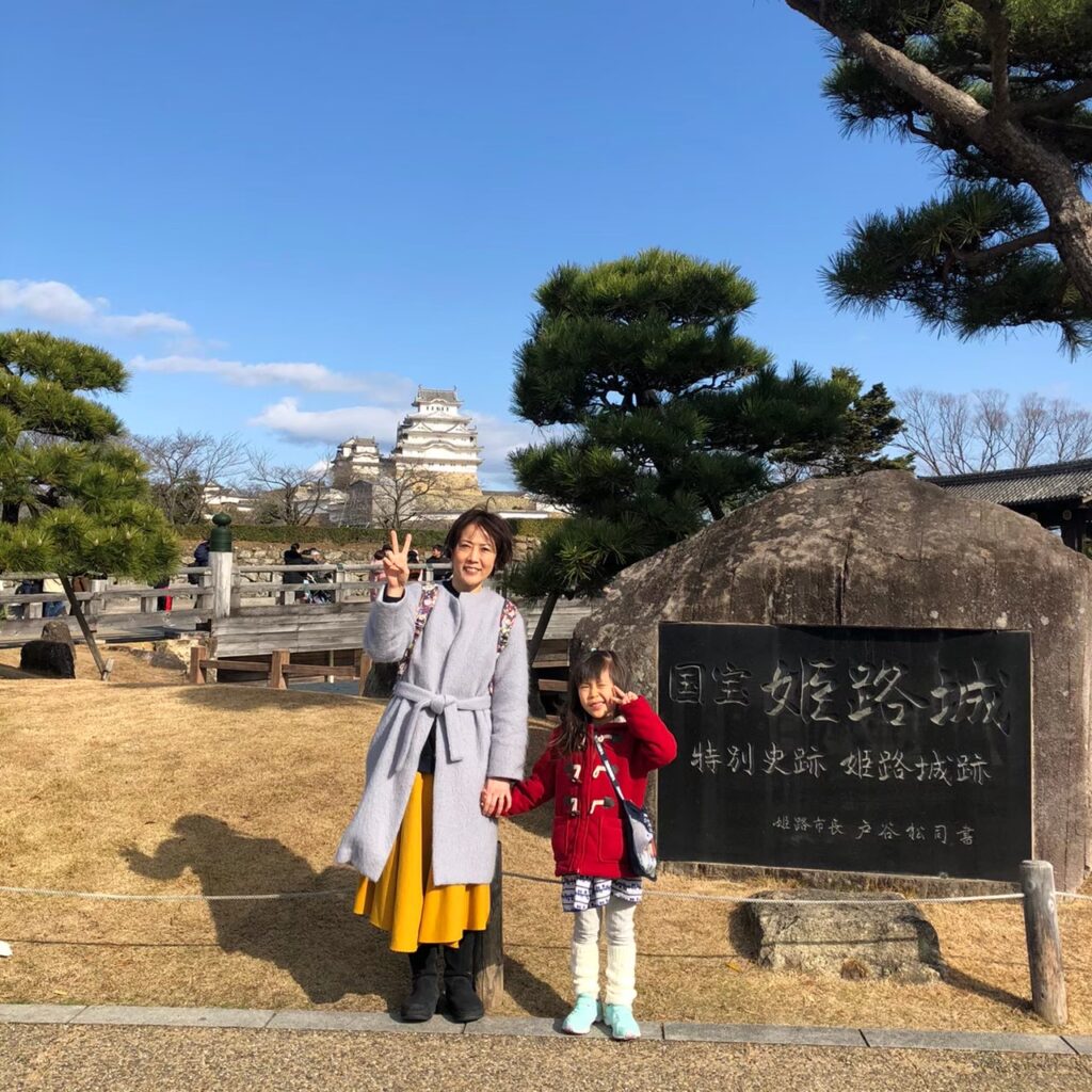 姫路城にて